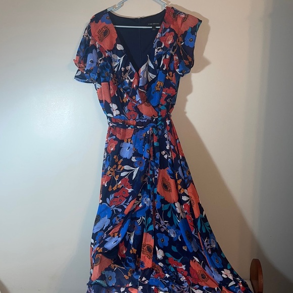 Lane Bryant Floral Wrap Dress - Picture 1 of 5